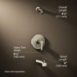 Rite-Temp® bath and shower trim kit, without showerhead^Kohler Outlet