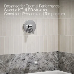 Rite-Temp® bath and shower trim kit with push-button diverter, without showerhead^Kohler New