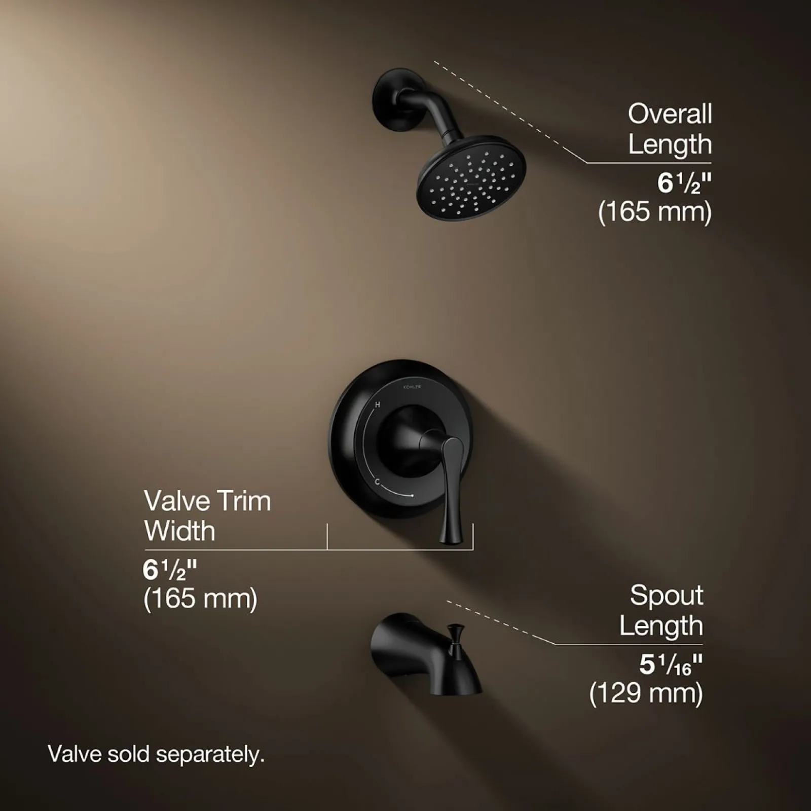 Rite-Temp® bath and shower trim kit, 1.5 gpm^Kohler
