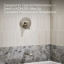 Rite-Temp® bath and shower trim kit with push-button diverter and lever handle, 2.5 gpm^Kohler Best