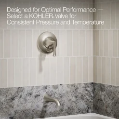 Rite-Temp® bath and shower trim kit with push-button diverter, without showerhead^Kohler Clearance