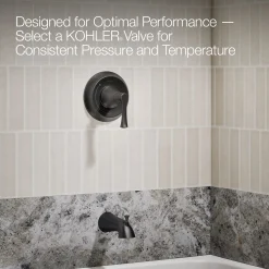 Rite-Temp® bath and shower trim kit, without showerhead^Kohler Hot
