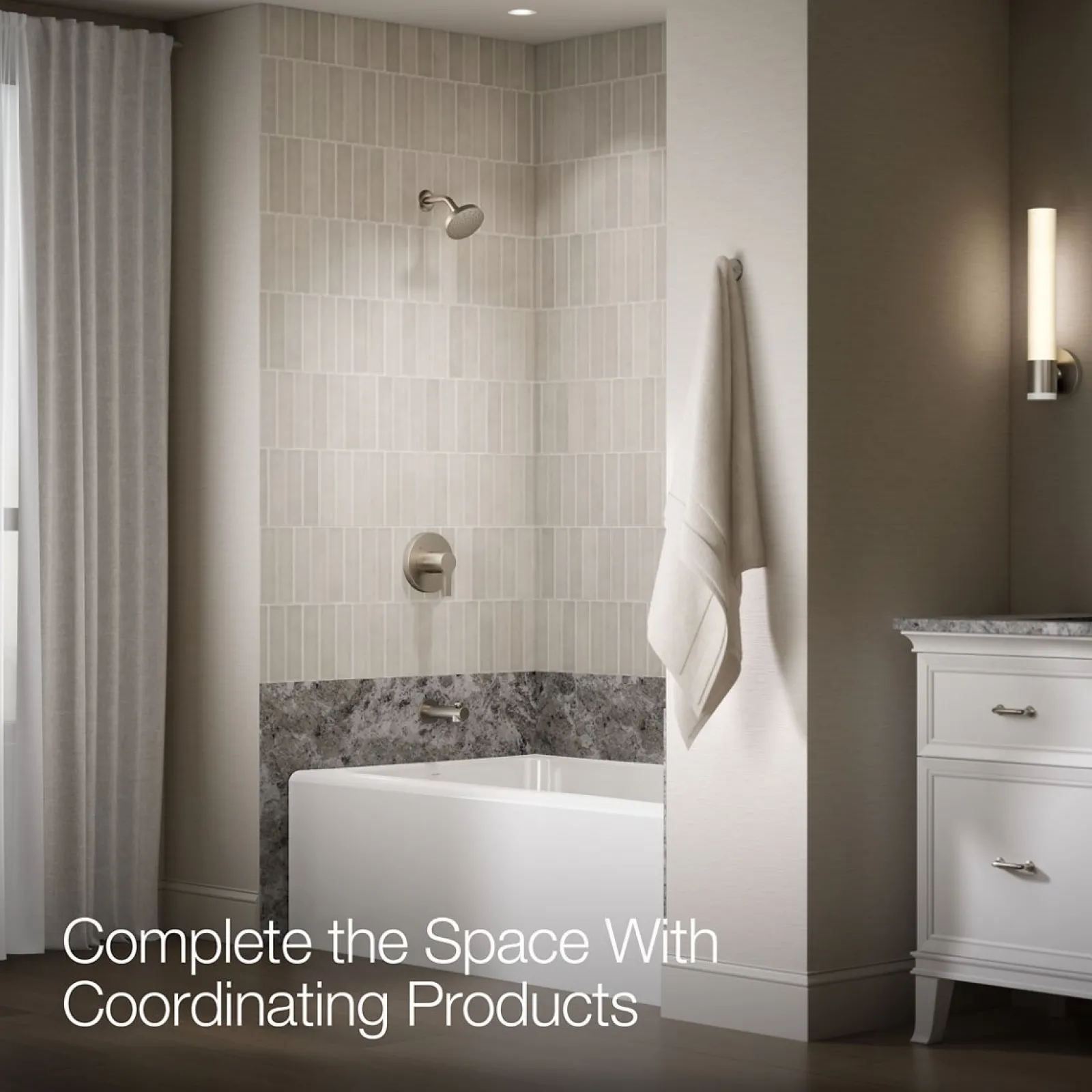 Rite-Temp® bath and shower trim kit, without showerhead^Kohler