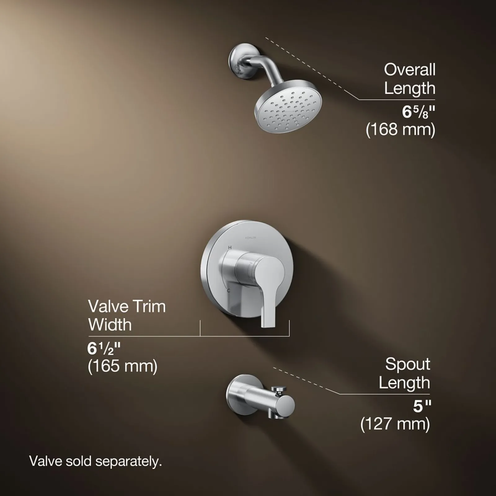 Rite-Temp® bath and shower trim kit, 1.75 gpm^Kohler New