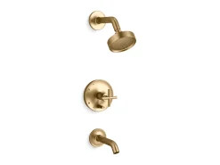 Rite-Temp® bath and shower trim kit with push-button diverter and cross handle, 1.75 gpm^Kohler Outlet