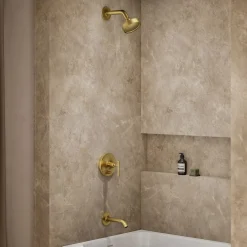 Rite-Temp® bath and shower trim kit with push-button diverter and lever handle, 1.75 gpm^Kohler Best