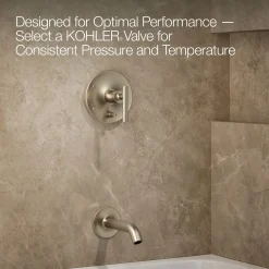 Rite-Temp® bath and shower trim kit with push-button diverter and lever handle, 1.75 gpm^Kohler Best