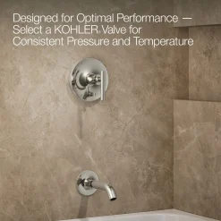 Rite-Temp® bath and shower trim kit with push-button diverter and lever handle, 1.75 gpm^Kohler Best