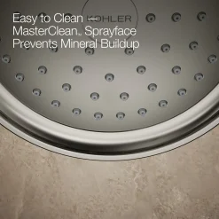 Rite-Temp® bath and shower trim kit with push-button diverter and cross handle, 2.5 gpm^Kohler Best