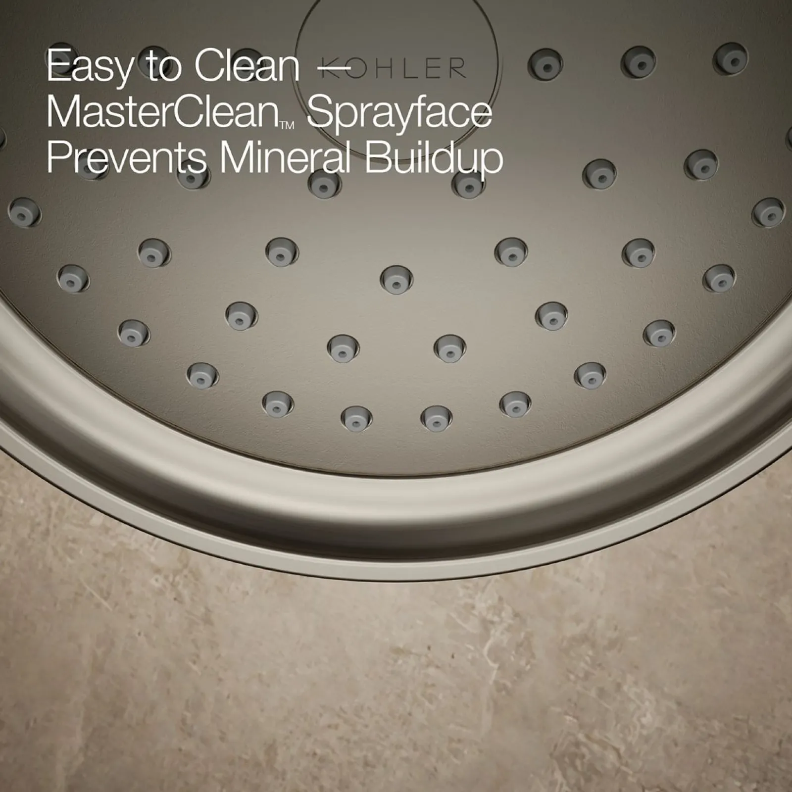 Rite-Temp® bath and shower trim kit with push-button diverter and cross handle, 2.5 gpm^Kohler Hot