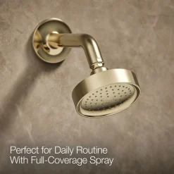 Rite-Temp® bath and shower trim kit with push-button diverter and cross handle, 2.5 gpm^Kohler Hot