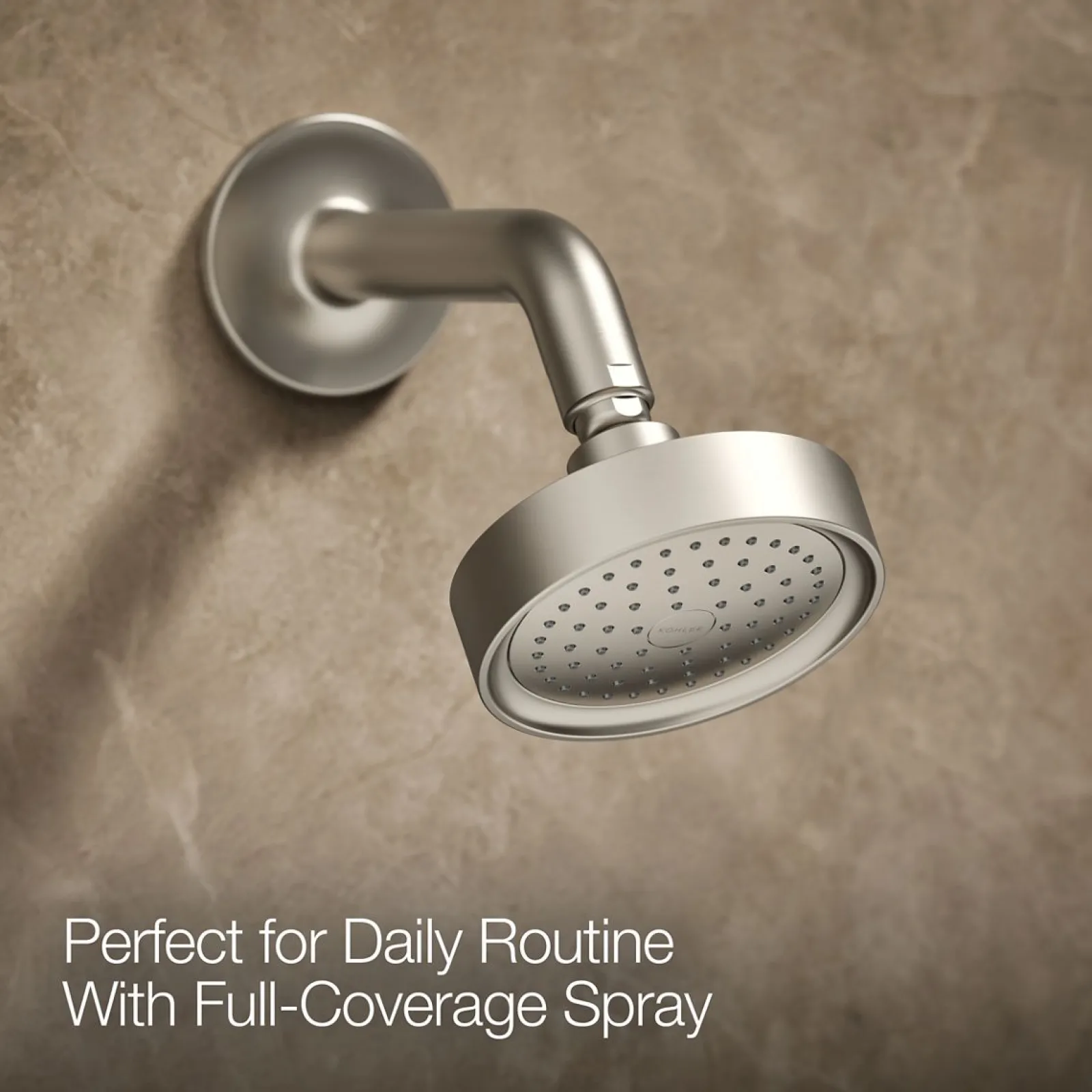 Rite-Temp® bath and shower trim kit with push-button diverter and cross handle, 2.5 gpm^Kohler Hot