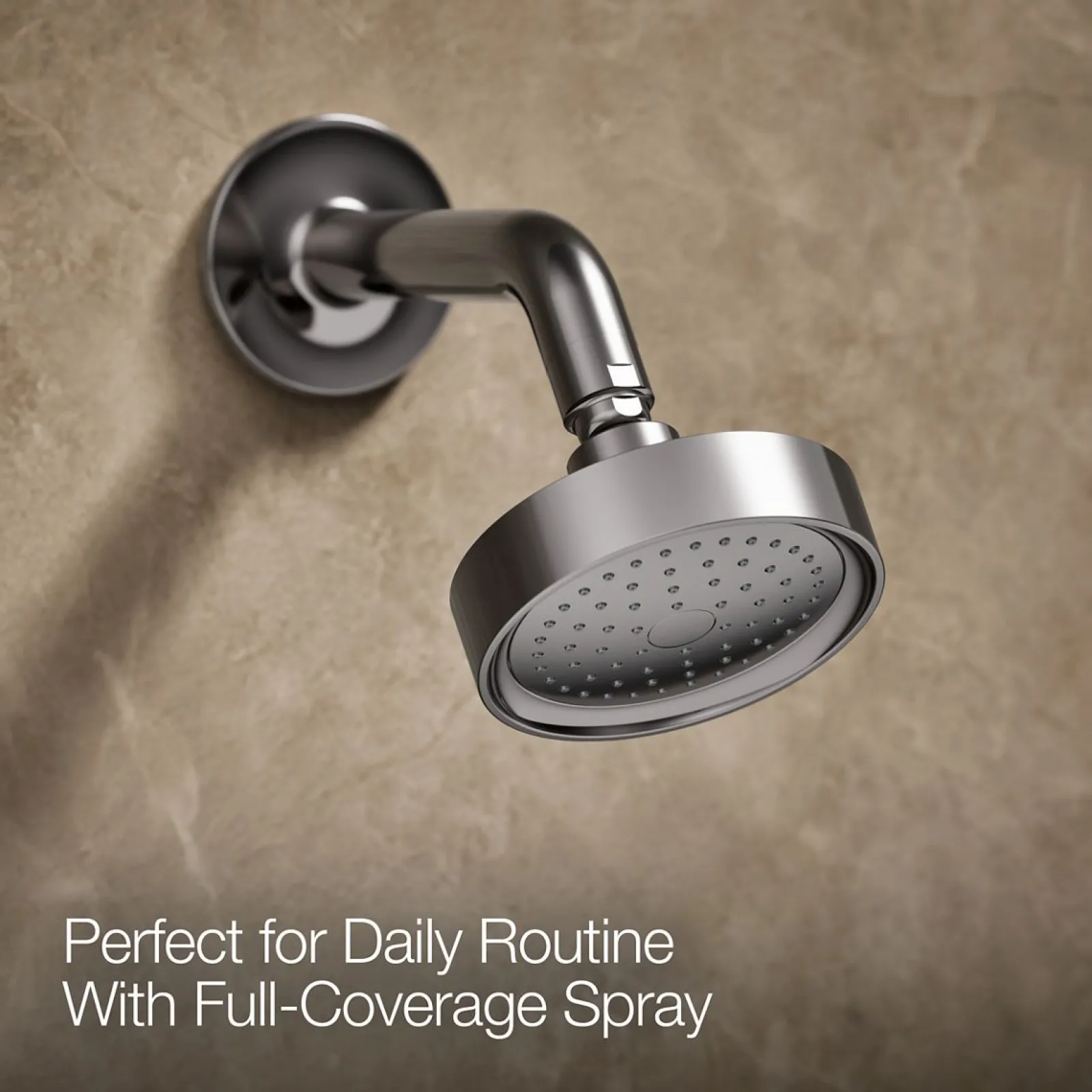 Rite-Temp® bath and shower trim kit with push-button diverter and cross handle, 2.5 gpm^Kohler Hot