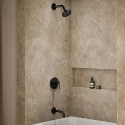 Rite-Temp® bath and shower trim kit with push-button diverter and lever handle, 2.5 gpm^Kohler Best