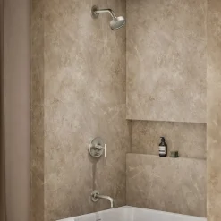 Rite-Temp® bath and shower trim kit with push-button diverter and lever handle, 2.5 gpm^Kohler Best