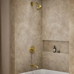 Rite-Temp® bath and shower trim kit with push-button diverter and lever handle, 2.5 gpm^Kohler Best