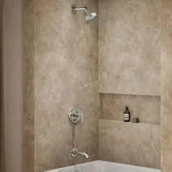 Rite-Temp® bath and shower trim kit with push-button diverter and lever handle, 2.5 gpm^Kohler Best