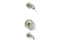 Rite-Temp® bath and shower trim kit with push-button diverter and cross handle, without showerhead^Kohler Clearance