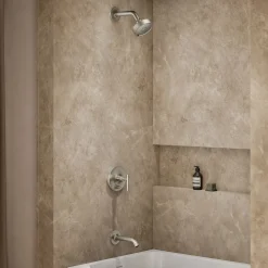 Rite-Temp® bath and shower trim kit with push-button diverter and lever handle, without showerhead^Kohler Online