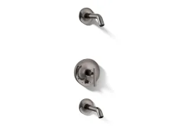 Rite-Temp® bath and shower trim kit with push-button diverter and lever handle, without showerhead^Kohler Online