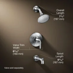 Rite-Temp® bath and shower trim kit, 2.5 gpm^Kohler Best