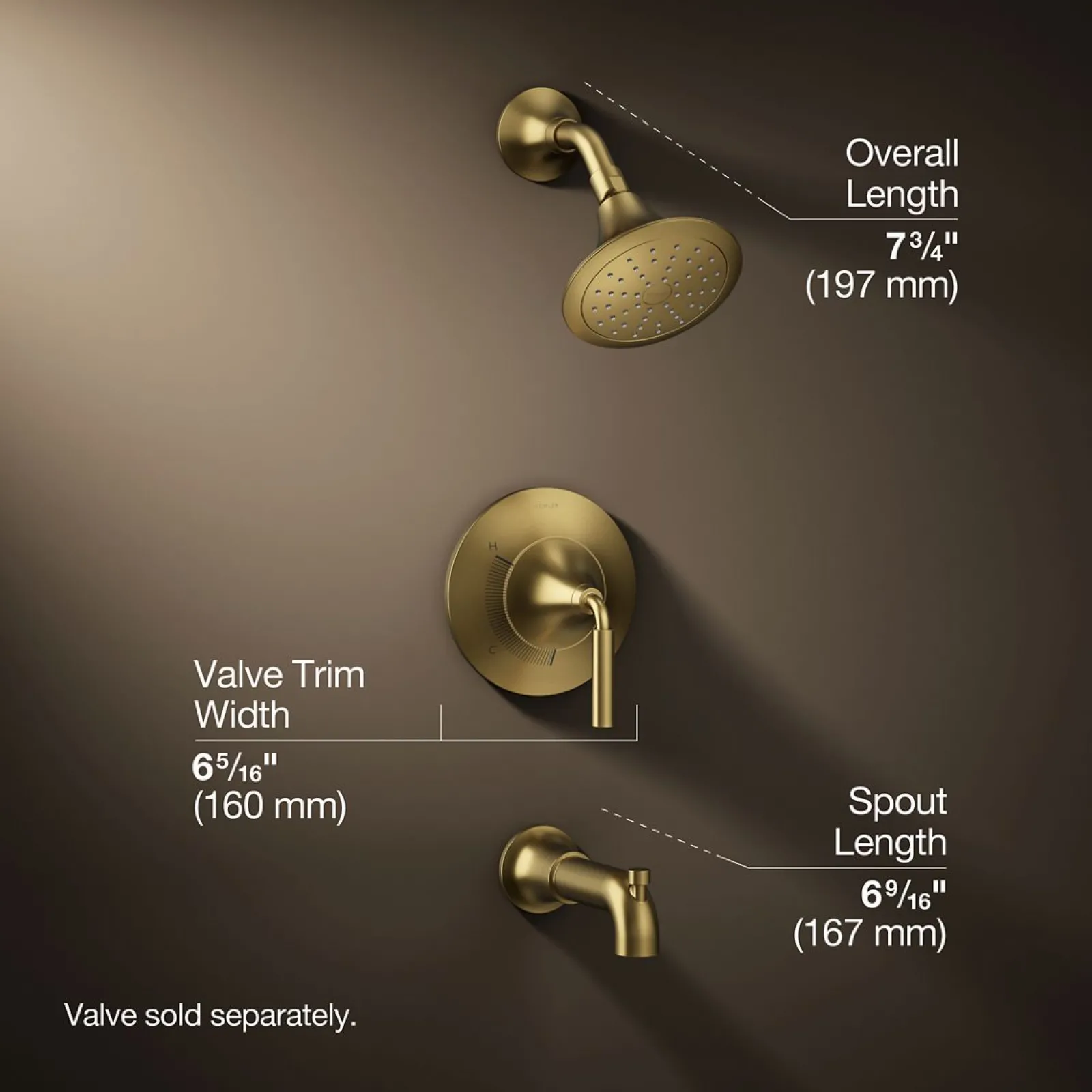 Rite-Temp® bath and shower trim kit, 2.5 gpm^Kohler Best