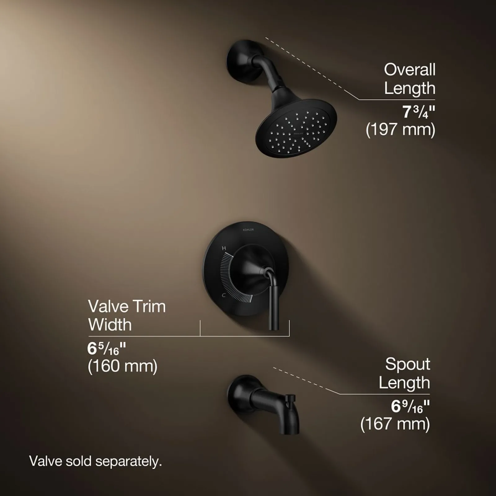 Rite-Temp® bath and shower trim kit, 2.5 gpm^Kohler Best