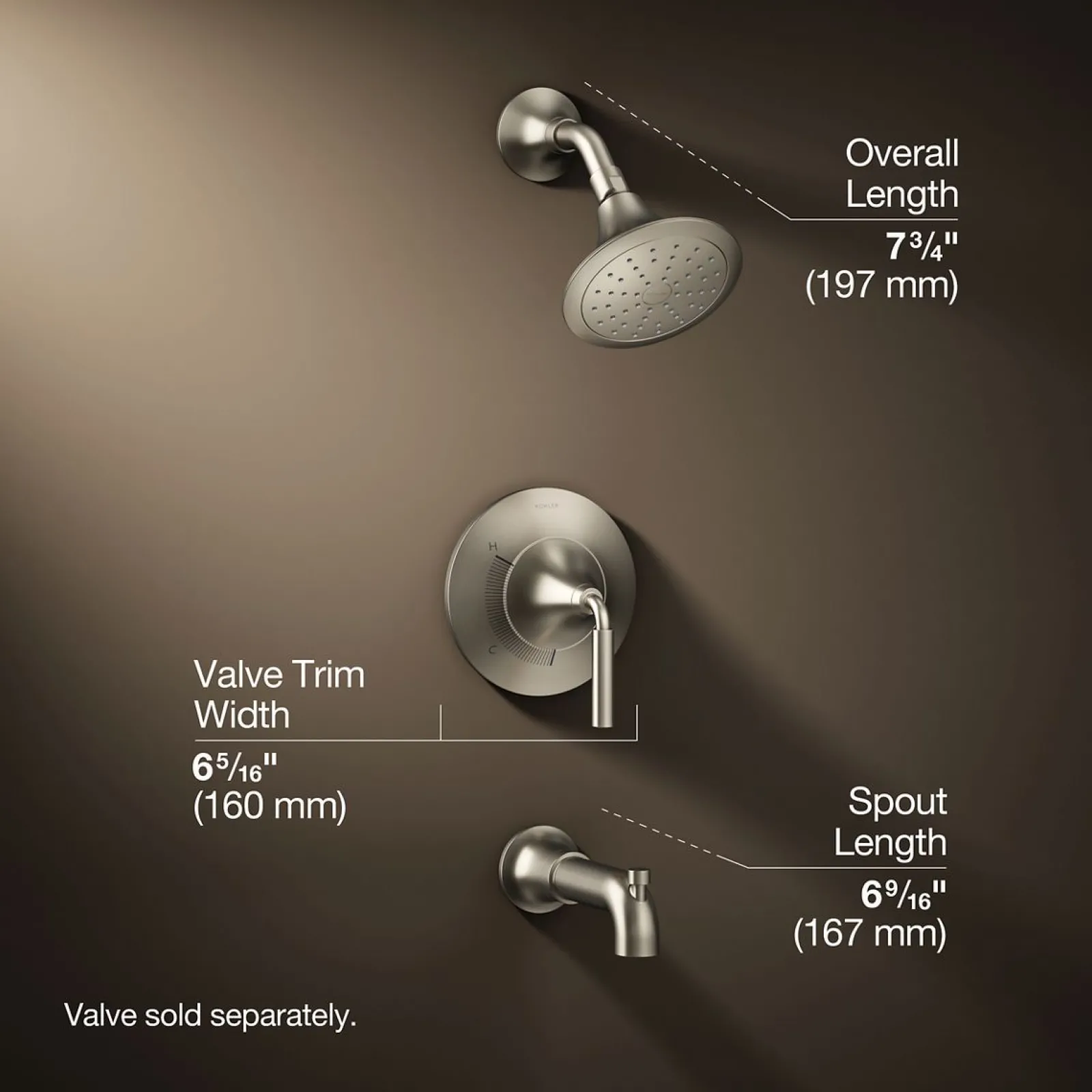Rite-Temp® bath and shower trim kit, 2.5 gpm^Kohler Best