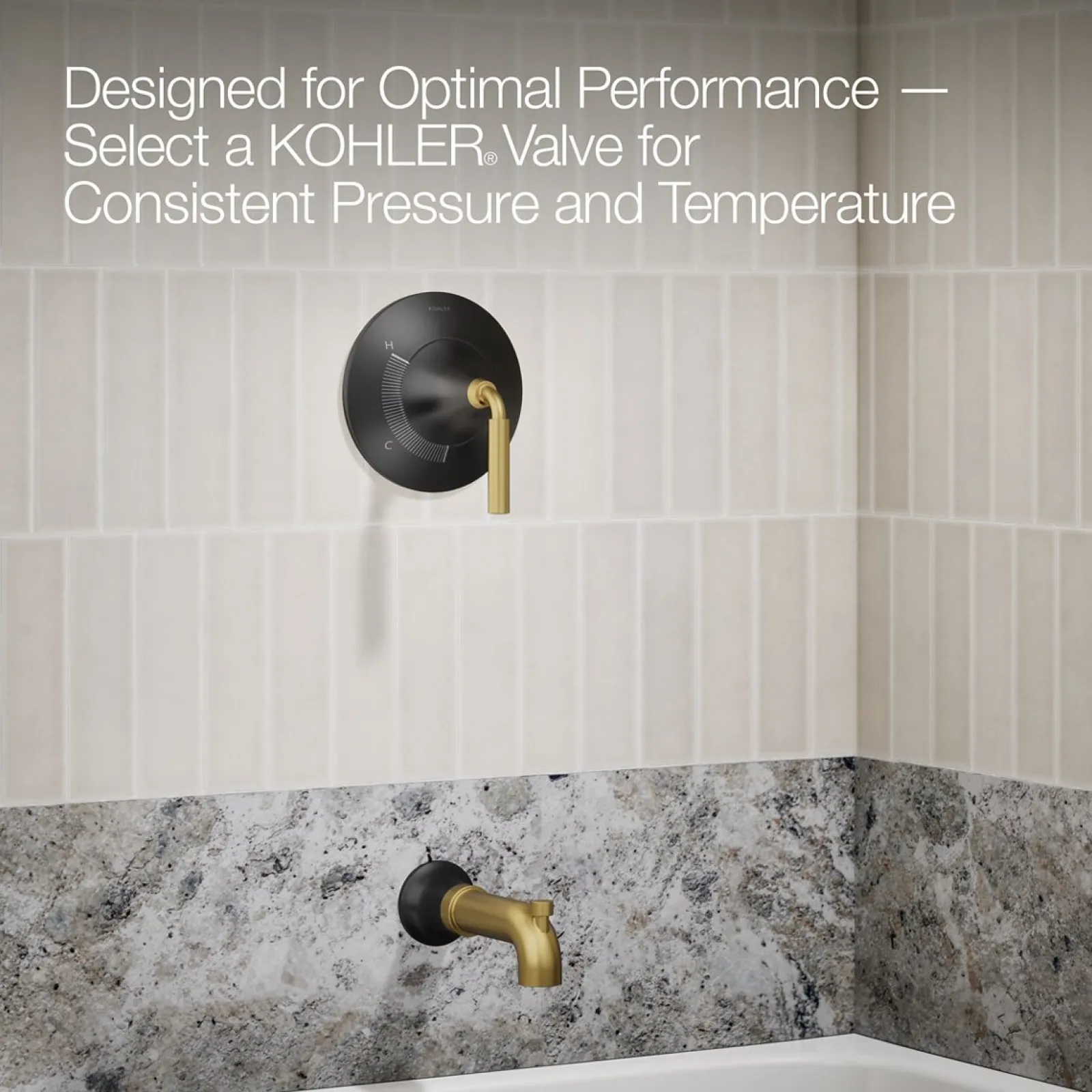 Rite-Temp® bath and shower trim kit, 2.5 gpm^Kohler Best