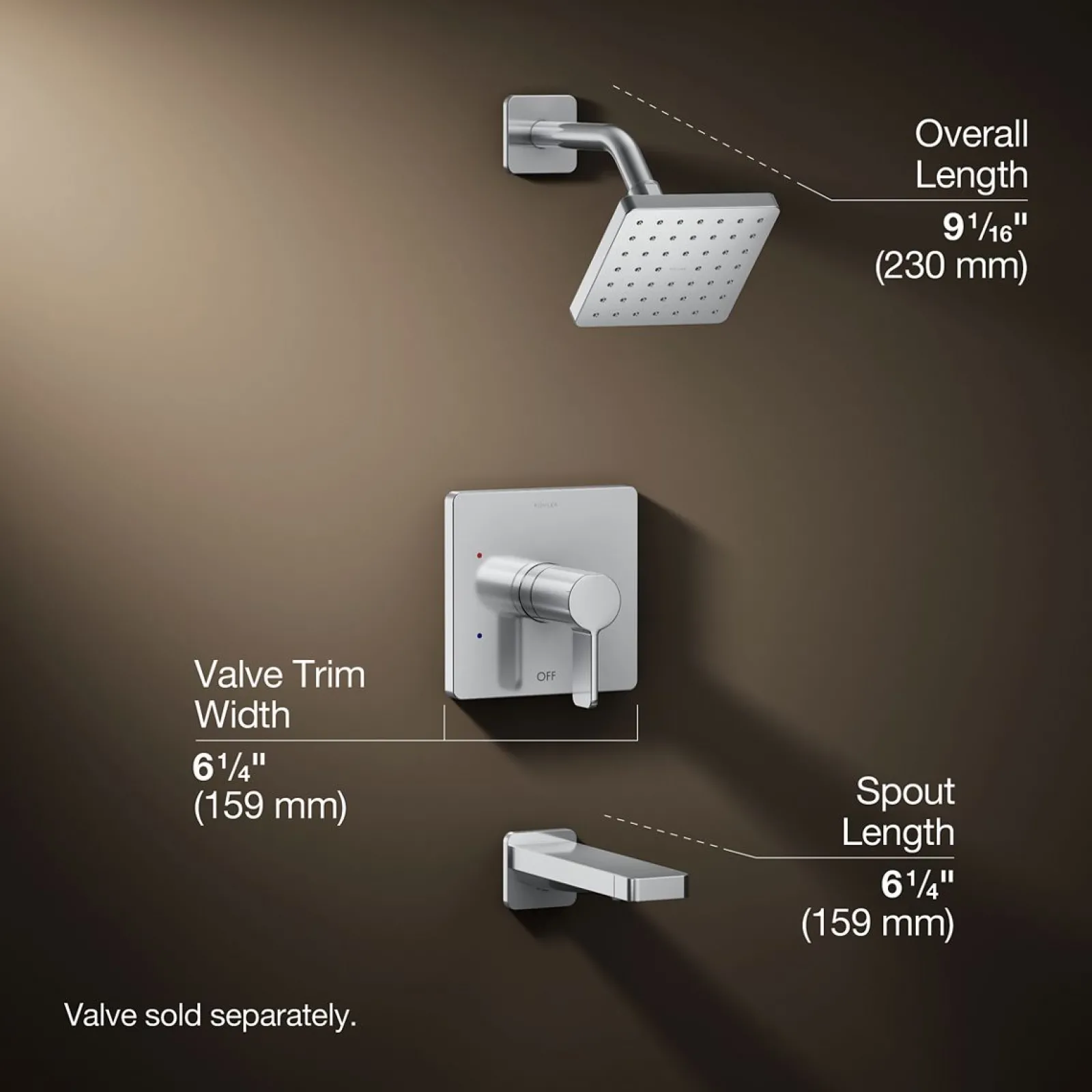 Rite-Temp® bath and shower trim kit, 1.75 gpm^Kohler Hot