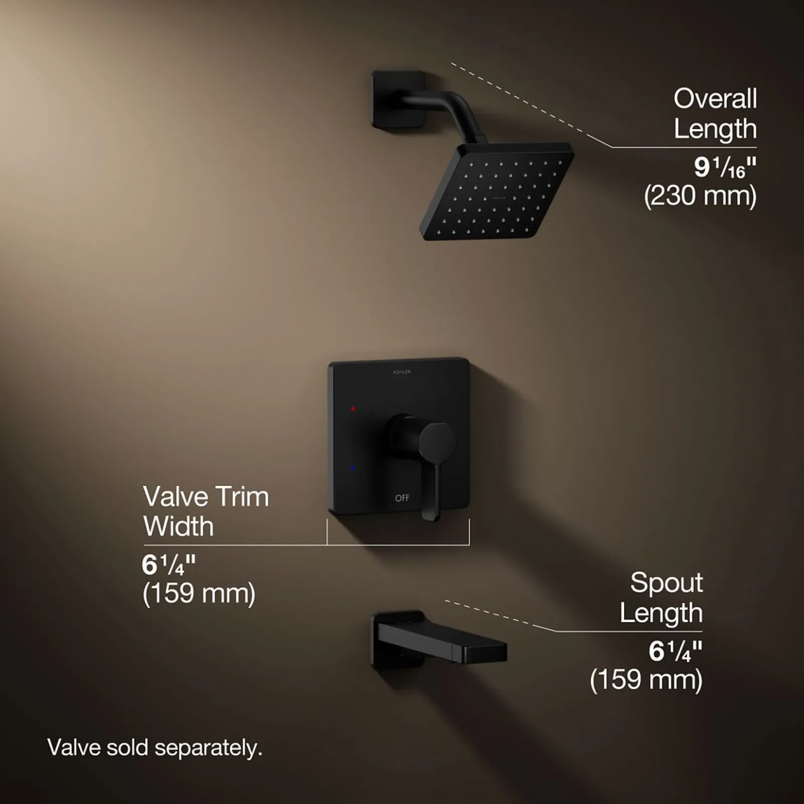 Rite-Temp® bath and shower trim kit, 1.75 gpm^Kohler Hot