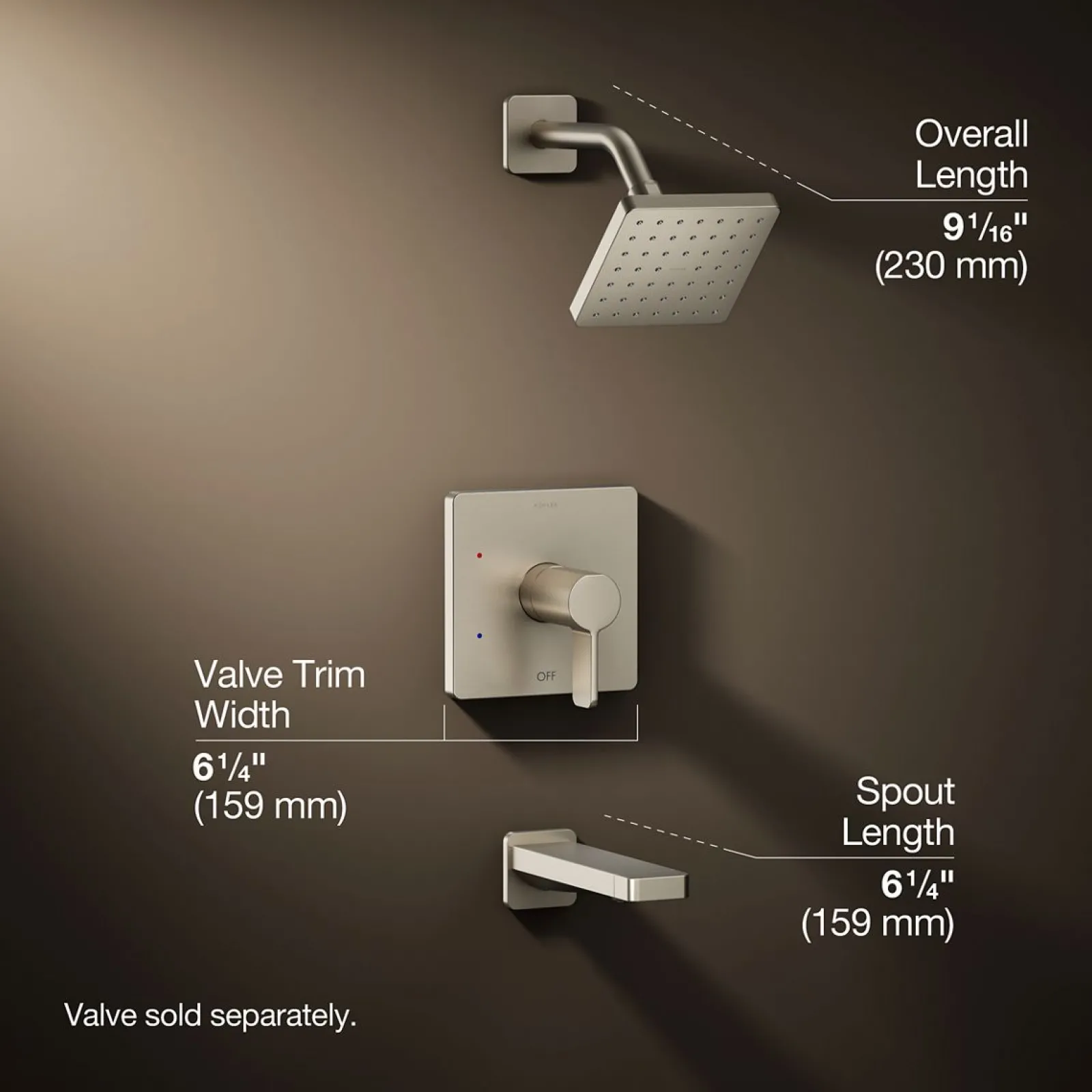 Rite-Temp® bath and shower trim kit, 1.75 gpm^Kohler Hot