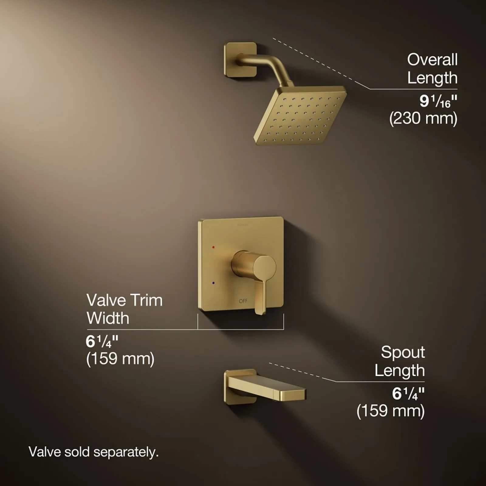 Rite-Temp® bath and shower trim kit, 1.75 gpm^Kohler Hot
