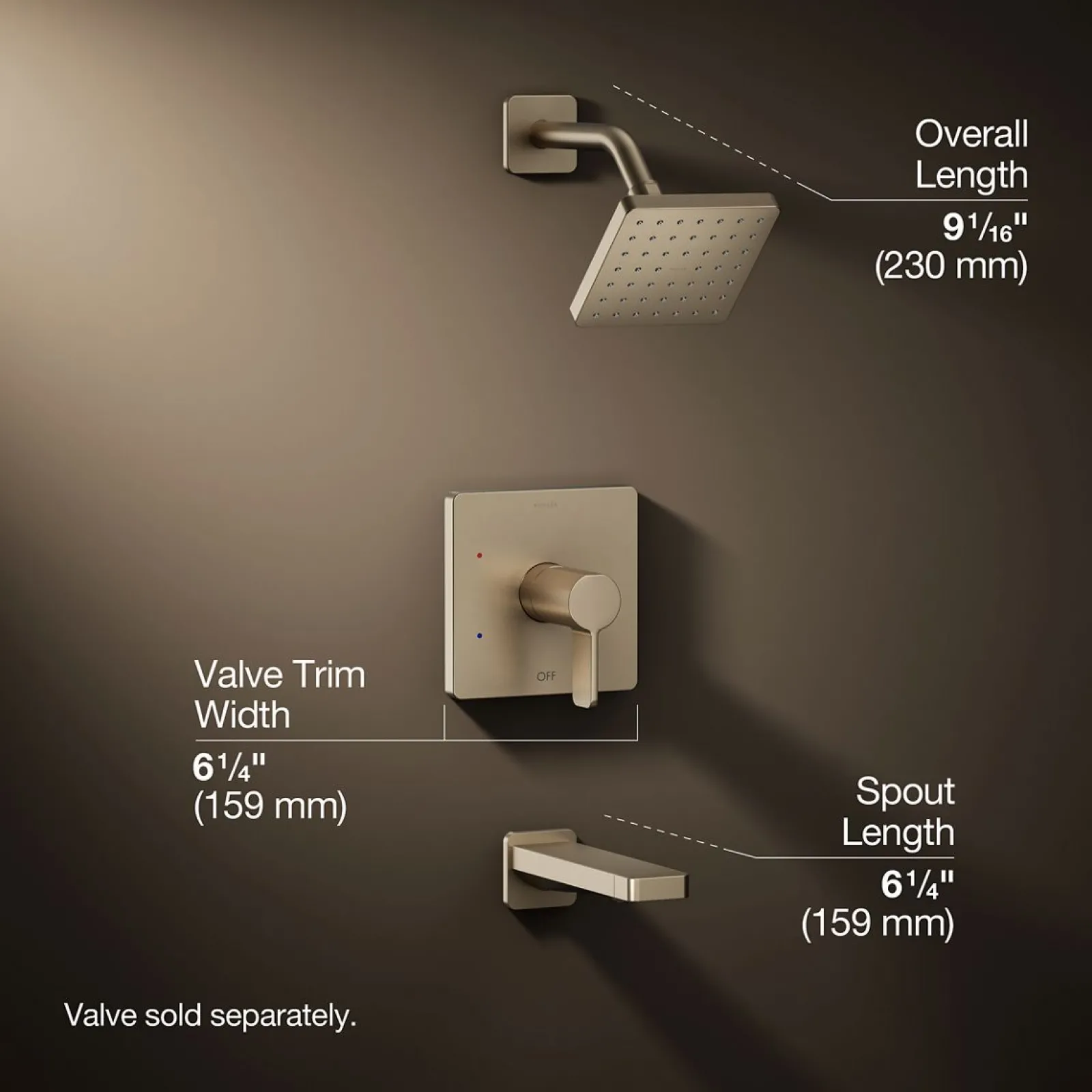 Rite-Temp® bath and shower trim kit, 1.75 gpm^Kohler Hot