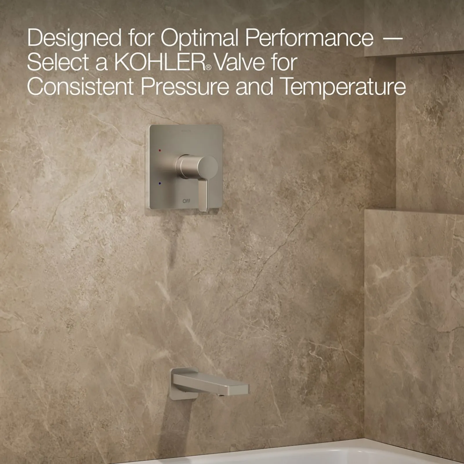 Rite-Temp® bath and shower trim kit, 1.75 gpm^Kohler Hot