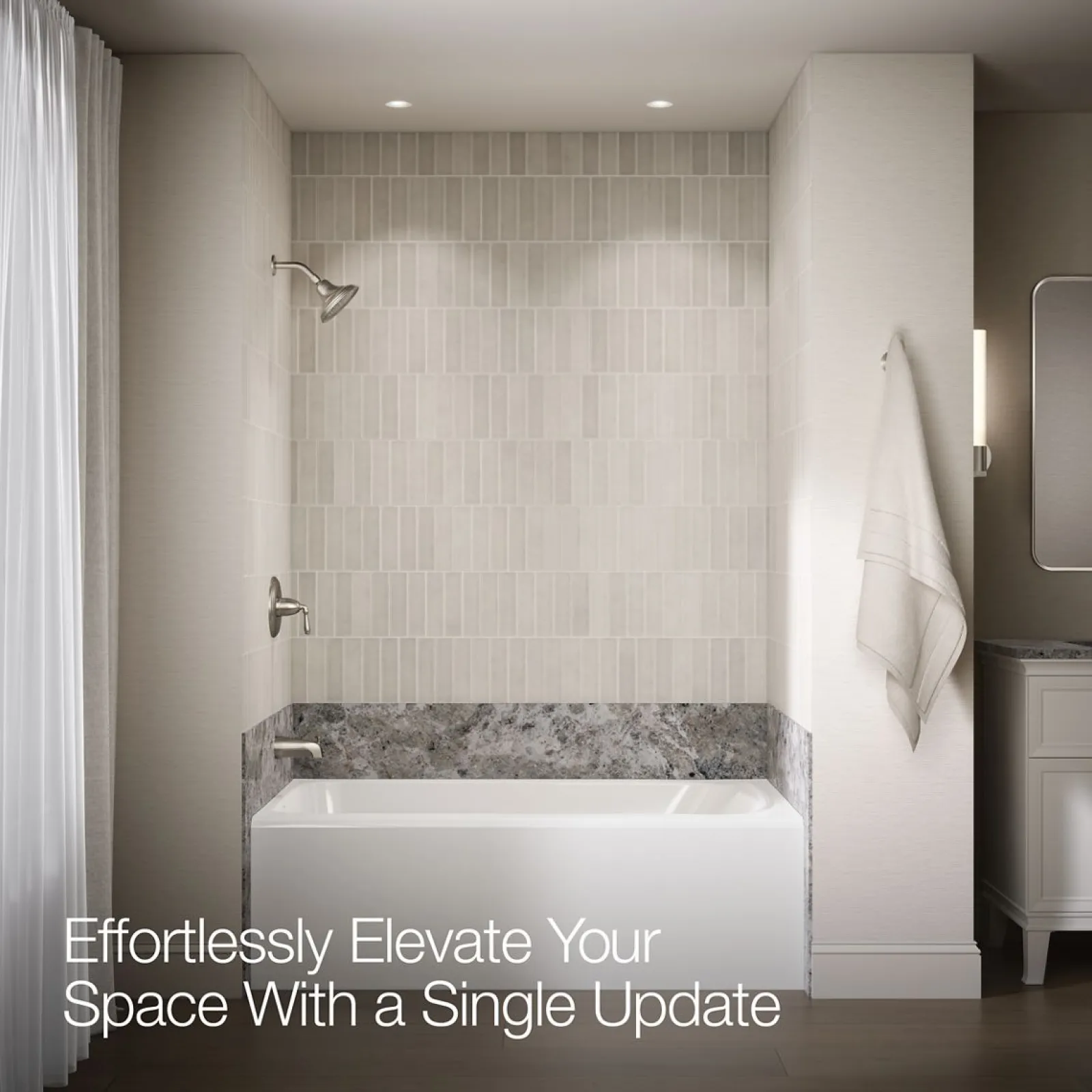Rite-Temp® bath and shower trim kit, 1.75 gpm, NPT spout^Kohler Clearance