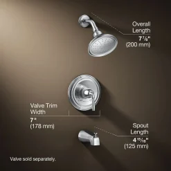 Rite-Temp® bath and shower trim kit, 1.75 gpm, NPT spout^Kohler Clearance
