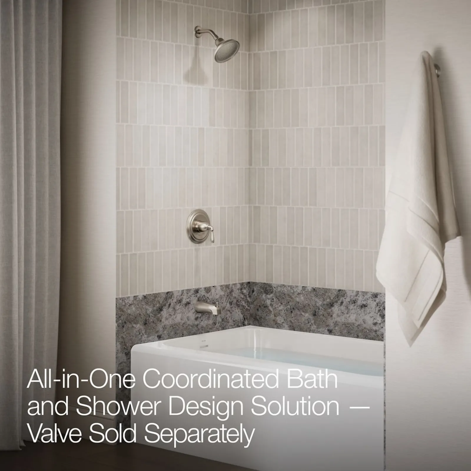 Rite-Temp® bath and shower trim kit, 1.75 gpm, NPT spout^Kohler Clearance