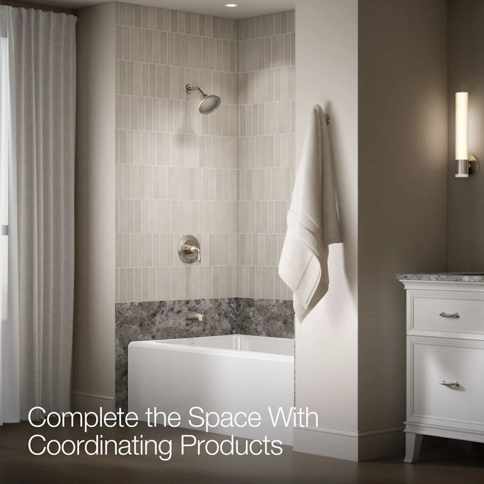 Rite-Temp® bath and shower trim kit, 1.75 gpm, NPT spout^Kohler Clearance