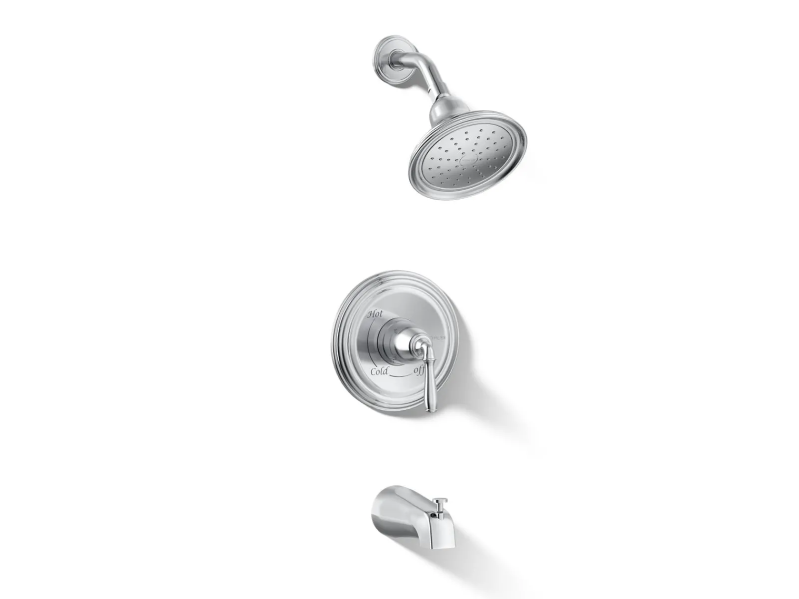 Rite-Temp® bath and shower trim kit, 1.75 gpm, slip-fit spout^Kohler Hot