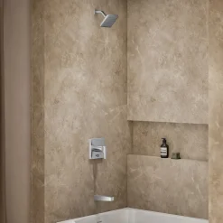 Rite-Temp® bath and shower trim kit with push-button diverter, 1.75 gpm^Kohler Hot