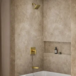 Rite-Temp® bath and shower trim kit with push-button diverter, 1.75 gpm^Kohler Hot