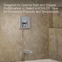 Rite-Temp® bath and shower trim kit with push-button diverter, 1.75 gpm^Kohler Hot