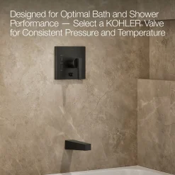 Rite-Temp® bath and shower trim kit with push-button diverter, 1.75 gpm^Kohler Hot