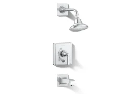 Rite-Temp® bath and shower trim kit with push-button diverter and lever handle, 2.5 gpm^Kohler Outlet