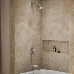 Rite-Temp® bath and shower trim kit with push-button diverter and lever handle, 2.5 gpm^Kohler Outlet
