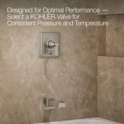 Rite-Temp® bath and shower trim kit with push-button diverter and lever handle, 2.5 gpm^Kohler Outlet
