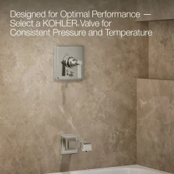 Rite-Temp® bath and shower trim kit with push-button diverter and lever handle, 2.5 gpm^Kohler Outlet