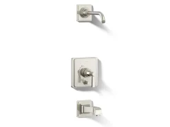 Rite-Temp® bath and shower trim kit with push-button diverter and lever handle, without showerhead^Kohler Online