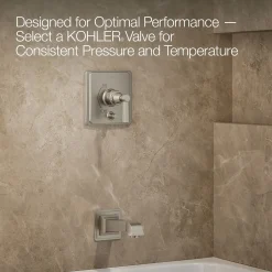 Rite-Temp® bath and shower trim kit with push-button diverter and lever handle, without showerhead^Kohler Online